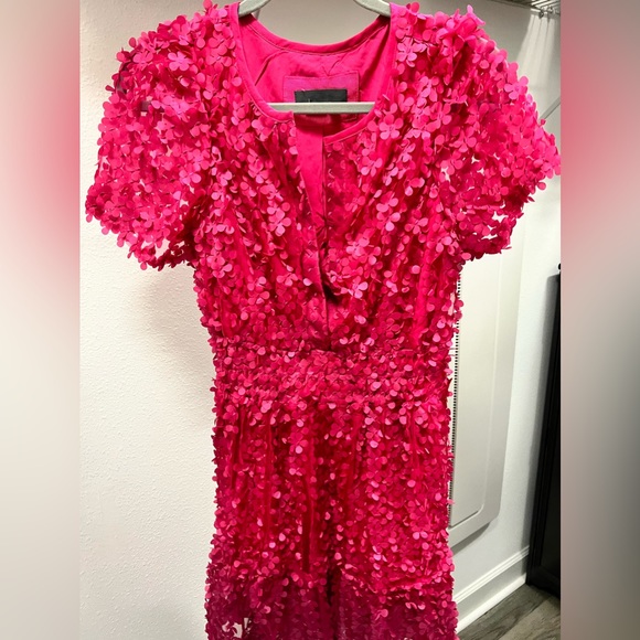 NWT Anthropologie Somerset Floral Appliqué Limited Edition Bright Pink Size M! - Picture 9 of 9